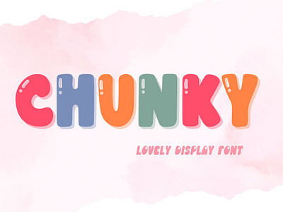 Chunky Font alphabet design display font font fonts graphic design illustration