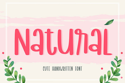 Natural Font alphabet display font font fonts graphic design illustration