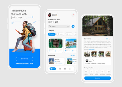 Travel app app mobile travel trip ui ui ux