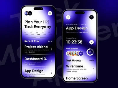 Task Manager App animation app app design awe design ios manager app mobile app task app task manager app ui