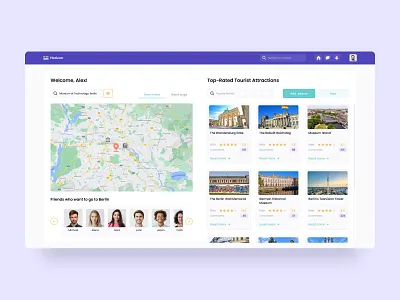 Horizon - Web platform for travelers adventure design design concept modern travel ui ux ui design user interface web design web platform website
