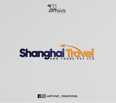 Logo Design For Shanghai Travel & Tours branding design graphic design illustration illustrator logo photoshop social media design ui vector