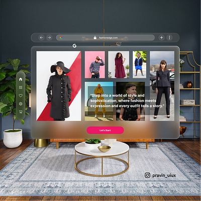 "Fashion e-commerce website in AR" amazon apple apple vision pro architecture augmented reality design figma flipkart freelancer google graphic design hire hr microsoft myntra ui ux virtual reality