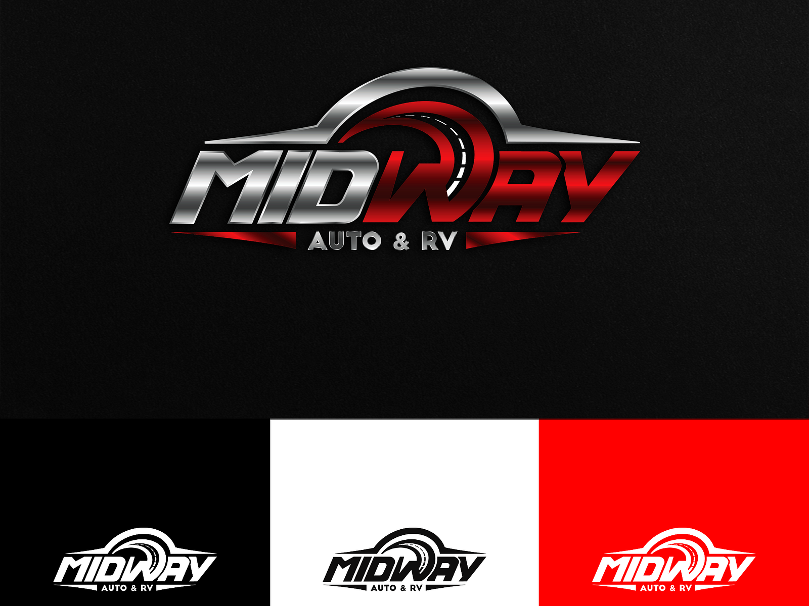 Logo Design for MidWay Auto by Med mansour on Dribbble