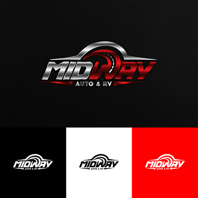Logo Design for MidWay Auto brand branding design graphic design logo logo mark logodesign logos logotype