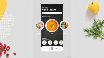 Chef app adobe xd app ui