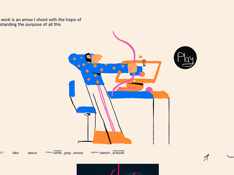 Color tests ℗ story. Yulya Fedkiv web design