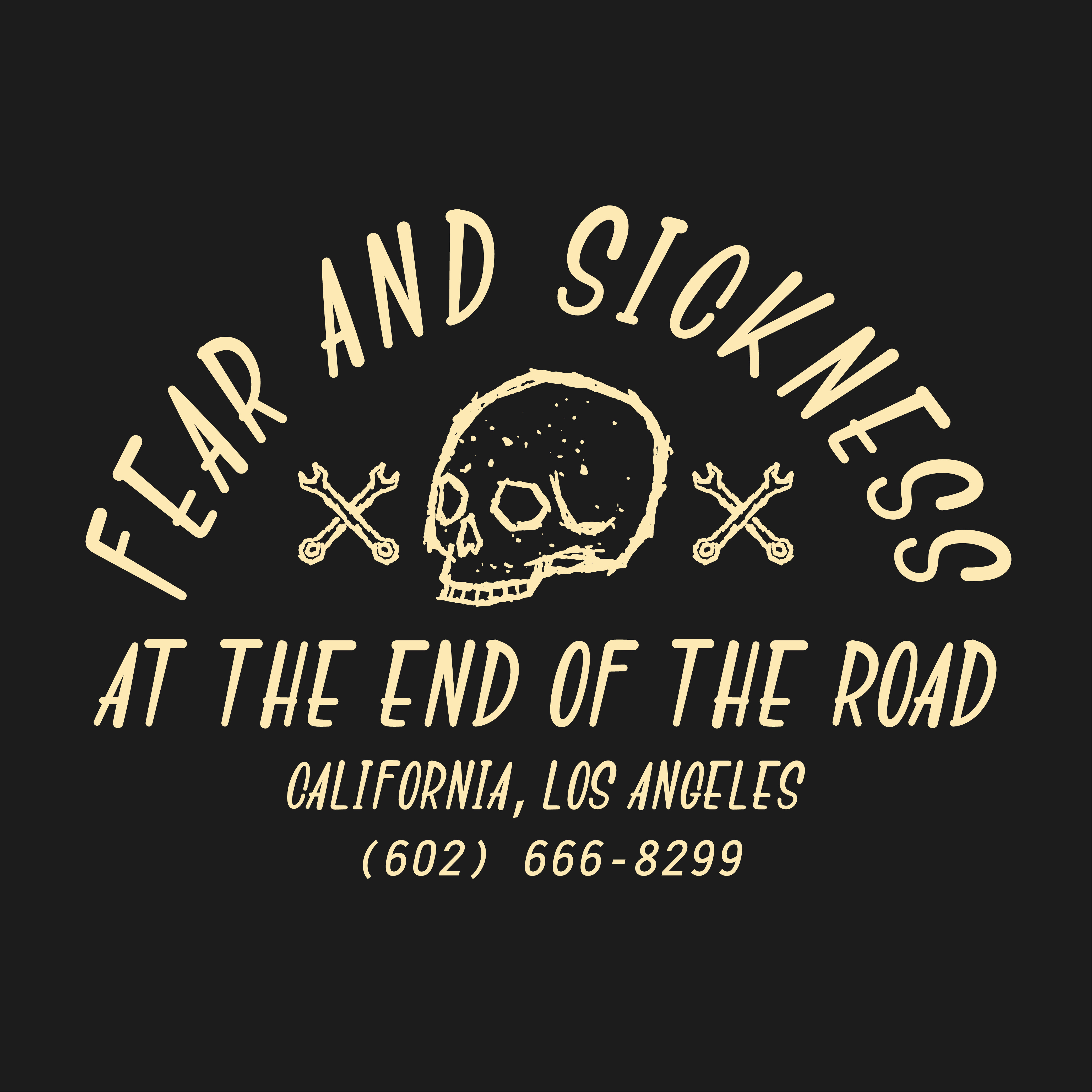 Fear and Sickness artwork badge badge design branding design graphic design hand drawn illustration logo logo branding skull vector vintage design