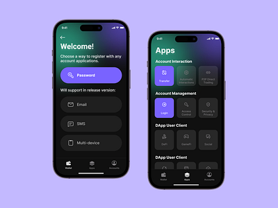 Crypto Wallet UI Design clean ui crypto ui crypto wallet daily practice dark ui darken ui design finance finance ui gradual icon icon icon design illustration logo travel app ui wallet ui web3 ui