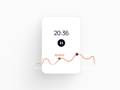 Fitness Challenge design fitness fitness app flat health interface minimal modern tracker typography ui
