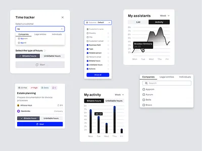 Legal System app crm dashboard design design system platform system ui web design