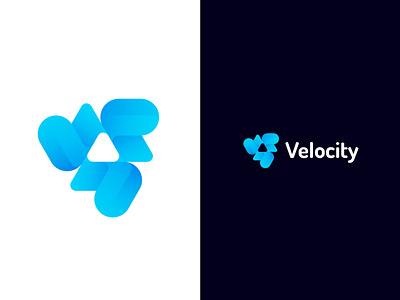 Velocity Logo | Logo Design best designer best logo brand branding design graphic design logo logo togo logofolio logos modern logo triangle vector vectplus velocity