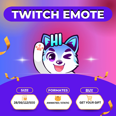 Cat animated emote for Twitch 3d animation cartoon cartoon animation cat emote emoji hi emoji logo animation mascot online selling online streaming twitch animated emotes twitch emotes twitch streaming usa usa online youtube