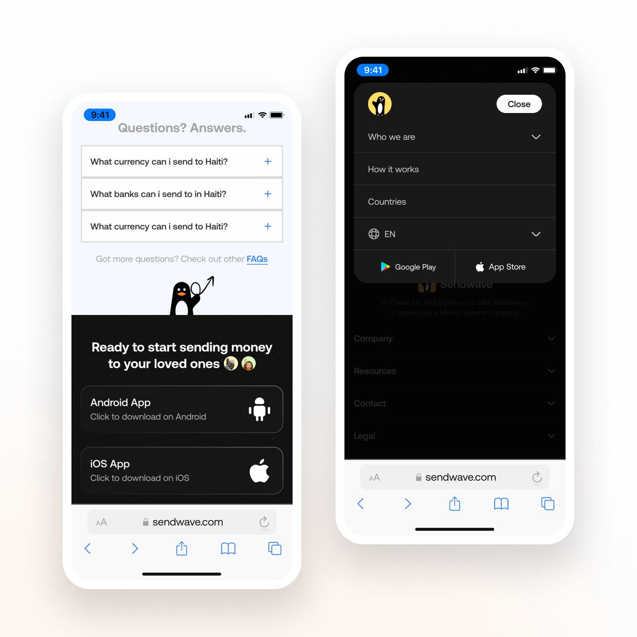 Sendwave Website Redesign Concept by Ademola Adeniyi on Dribbble