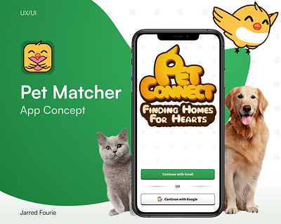 PetConnect - App Concept adoption animation app logo cats and dogs character design design graphic design illustration mascot app mascot design mobile app pets ui ui interaction