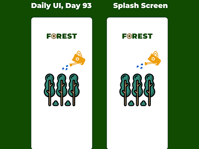 Daily UI, Day 93 - Splash Screen 100daychallenge 100daysofui branding dailyui dailyuichallenge dailyuiday93 day93 design forest forestui logo meditate meditateappui openforwork splashscreen splashscreenui ui uichallenge