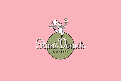 Stan's Donuts branding chicago coffee design donuts foodphotography graphic design illustration la logo losangeles midcentury packaging photography pink restaurant retro typography visual identity