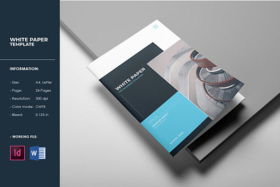 Business White Paper Template brochure template business brochure business plan business profile business strategy business white paper clean corporate brochure creative indesign template minimal ms word multipurpose new company professional design profile project proposal proposal report white paper