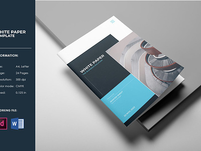 Business White Paper Template brochure template business brochure business plan business profile business strategy business white paper clean corporate brochure creative indesign template minimal ms word multipurpose new company professional design profile project proposal proposal report white paper