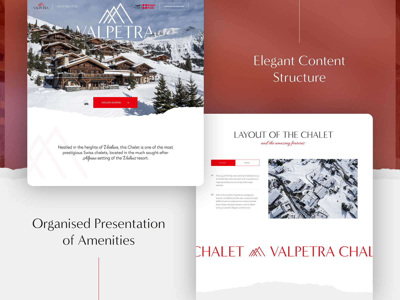 Luxury Chalet Website Design by Aeximius SA on Dribbble