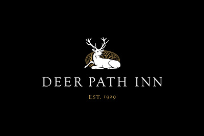 Deer Path Inn branding design graphic design hotel logo typography visual identity