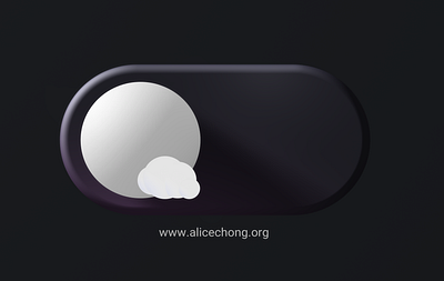 Interactive Light Mode-Dark Mode Button on Spline 3D 3d animation button mobiledesign productdesign ui ux