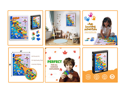 Zigyasaw California Puzzle | Amazon Listing Images a amazon amazon listing ebc ecommerce graphic design kids puzzle