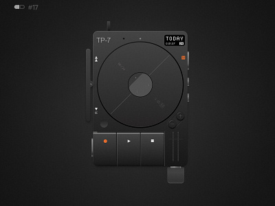 Sound Recorder TP-7 - Build 2.0 UI Challenge branding build design designdrug illustration product recorder sound ui uidesign uiux watchmegrow