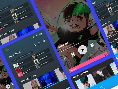 Music App - inspired by spotify app branding design figma graphic design illustration mobile app mobile music app music app ui music app ui design spotify ui ux design vector