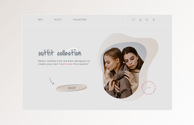 Online outlet clothesstore design onlinestore outlet store ui ux webdesign website