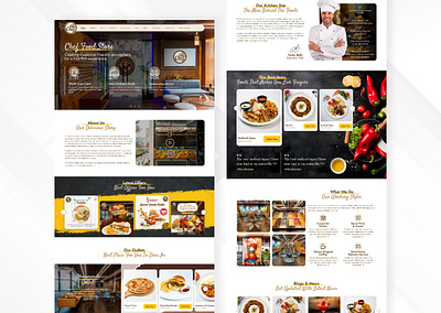 Restaurant Website Landing Page figma food app food website landing page restaurant uiux website website design