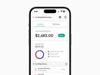 Lending App design ui uidesign uiux