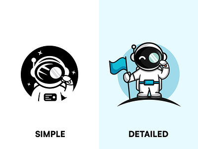 Astrolize versions analyse astro logo astronaut branding cosmonaut cute astronaut explore exploring helmet magnifying glass mascot moon negative space outerspace search simple simple logo space spaceman stars