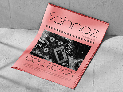 Sahnaz branding design display fashion font graphic design logo magazine modern moderndesign modernfont sansserif typography