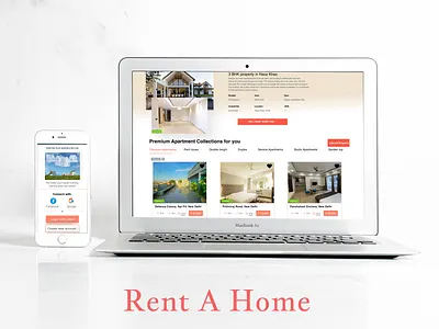 'Rent a home' - Responsive design branding design graphic design ux