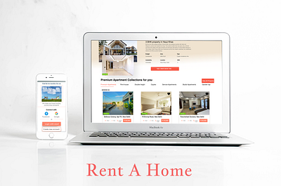 'Rent a home' - Responsive design branding design graphic design ux