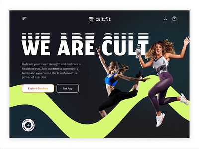 🏋🏼‍♀️ Fitness Club Landing Page💪🏻 body fitness club community dark design exercise fit fitclub fitness fitness community freelance freelancer gym gyming health landing page membership redesign website wellness women fitness