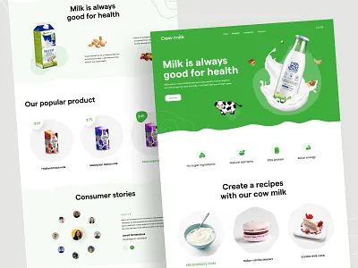 E-commerce - Web Design / Landing Page behance cake chocolate clean creative agency dribbble e commerce website homepage kahaf landing page milk minimalist onlineshop onlinestore sweets ui user interface design web web design website