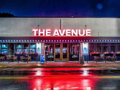 The Avenue Steakhouse avenue branding columbus graphic design lettering restaurant signage steak tavern typography visual identity