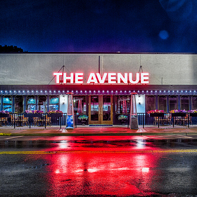 The Avenue Steakhouse avenue branding columbus graphic design lettering restaurant signage steak tavern typography visual identity