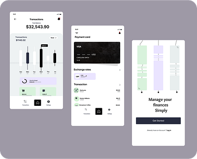 Bank App Interaction build designdrug watchmegrow ui