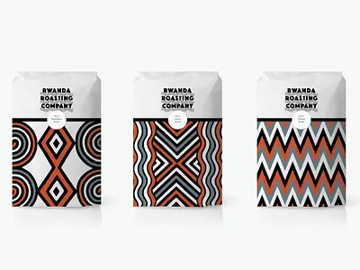 Rwanda Roasting Company african coffee coffee design graphic design illustration logo packaging typography