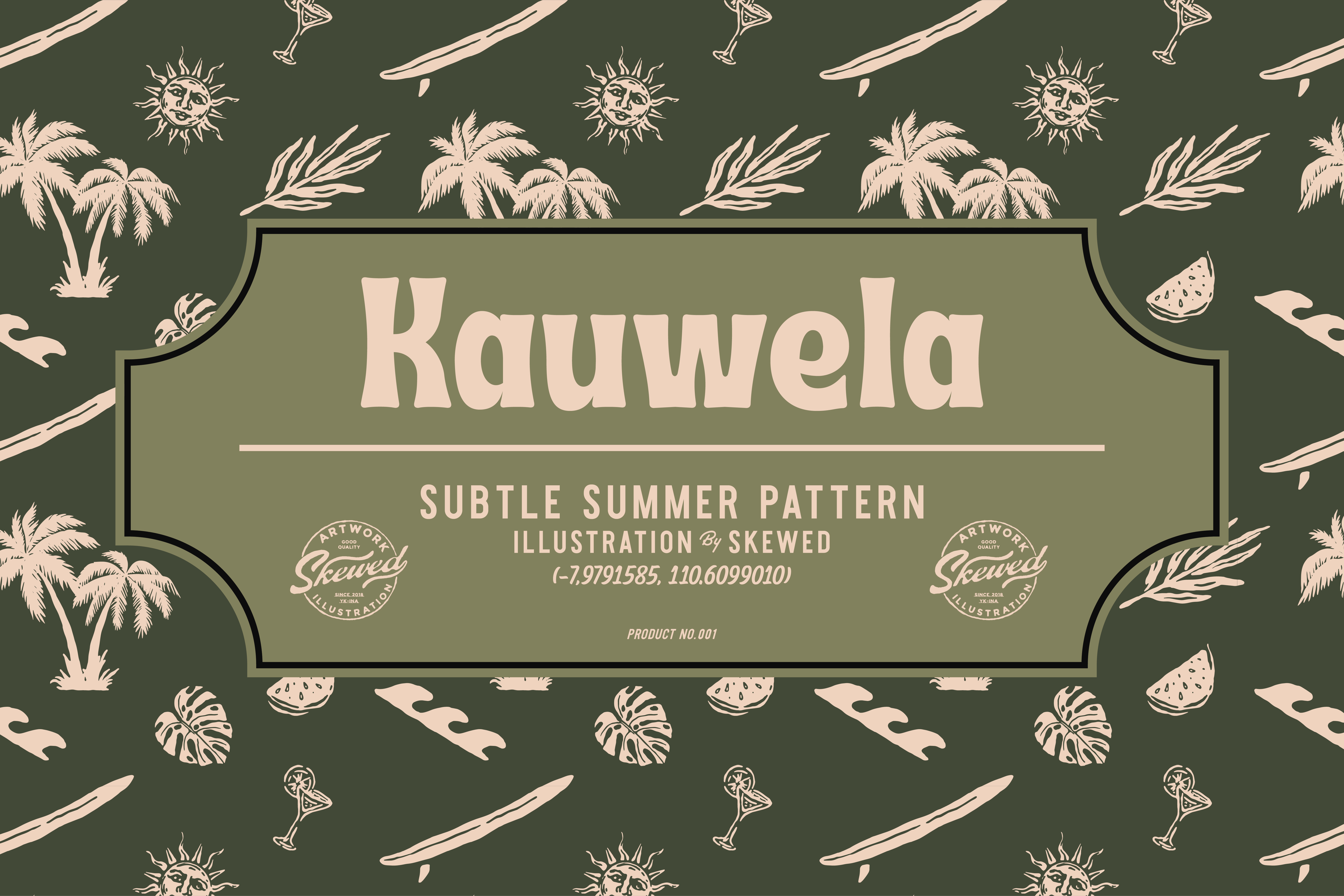 Summer Patterns Illustration artwork badge branding design element graphic design illustration pattern pattern design patterns shirts vintage design