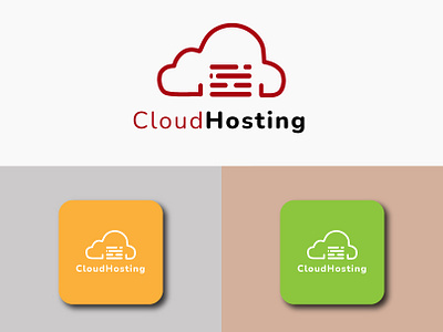 Cloudhosting logo brand identity corporatelogo creativelogo graphic design logoidea logoprocess readlogo ui whitelogo