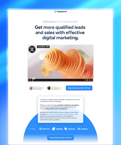 SMMAgency - Framer Website Template for SMM Agency agency landing page framer framer website lead page smm agency landing page social media marketing agency