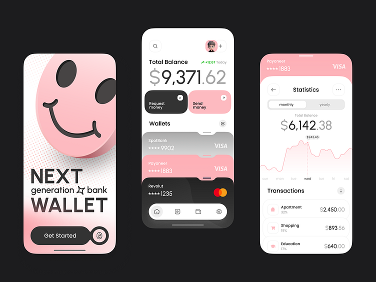 Next Gen Mobile Wallet App by Sergiy Orlov on Dribbble