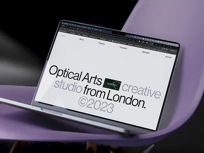 Optical Arts concept product design typography ui web design