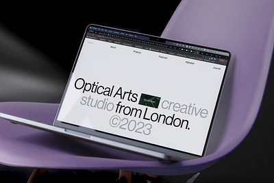 Optical Arts concept product design typography ui web design