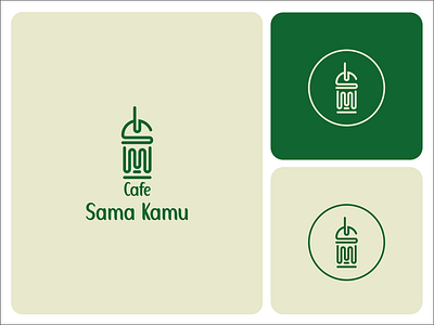 Logo Cafe Sama Kamu branding graphic design logo logo design