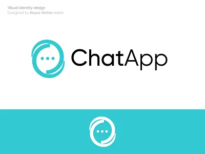 ChatApp logo brand agency brand identity brand mark branding chat logo creative logo logo logo agency logo design logo designer logos modern logo popular logo simple